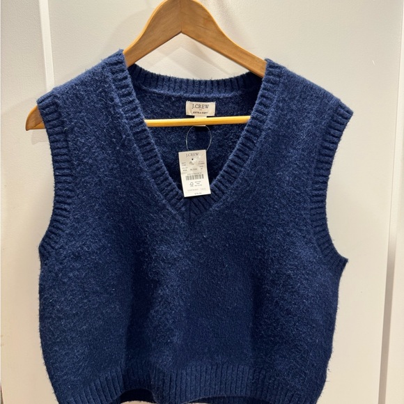 J. Crew Sweaters - J. Crew Women's Deep Blue V-Neck Sweater Vest